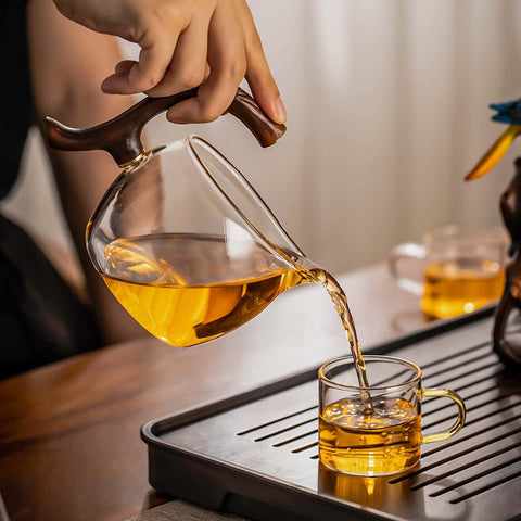 Zurucily Kungfu Glass Tea Set stainless filter delivers smooth brew with minimal residue