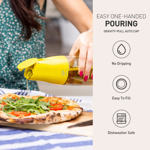 Zuutii gravity-pull auto cap enables one-handed pouring.