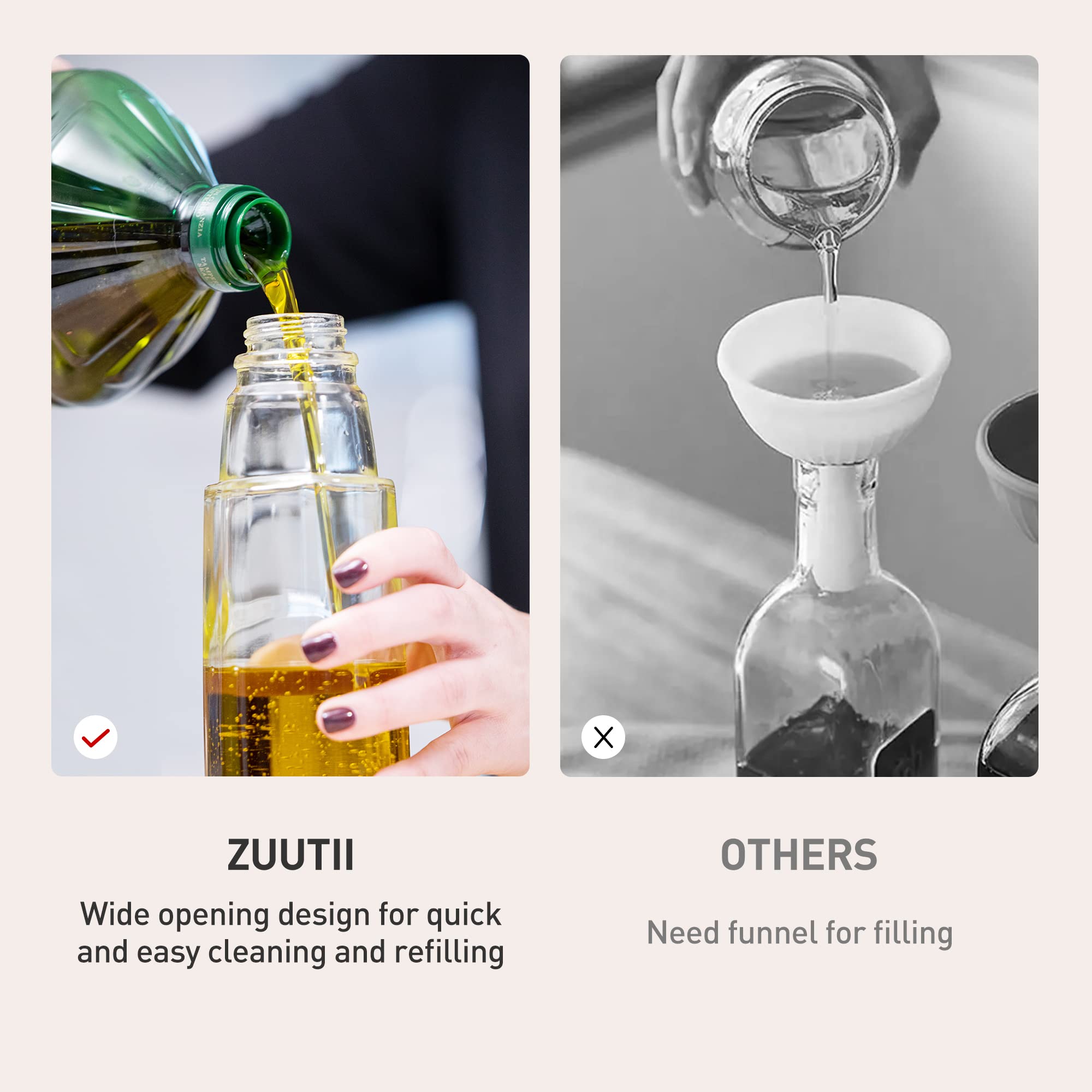 Zuutii thin oval shape delivers smooth, precise pouring.