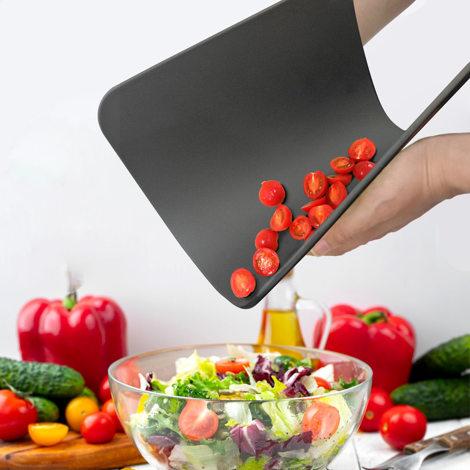 ZVP thick TPU cutting board showing its nonslip texture for steady prep.