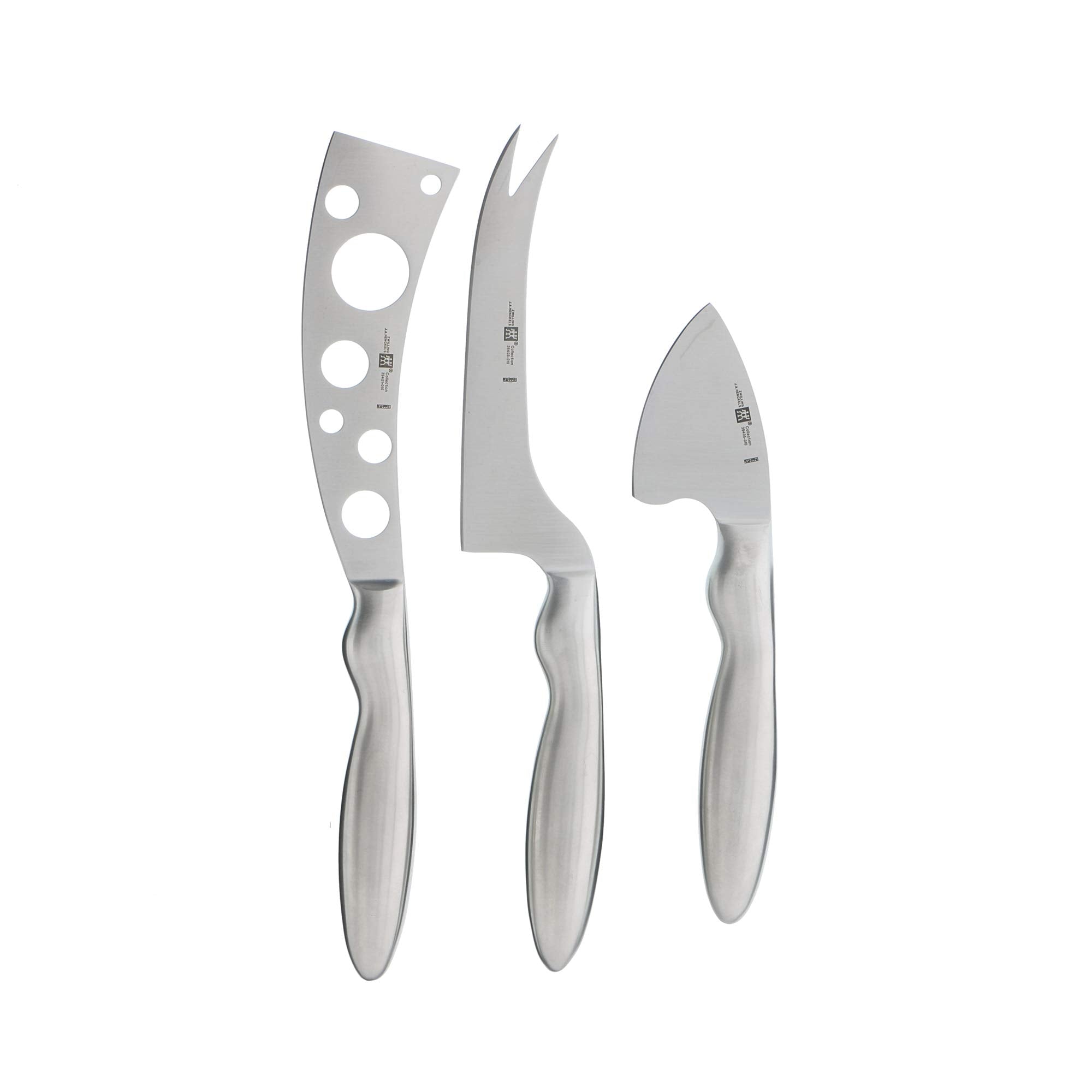 ZWILLING collection 3pc cheese knife set on a charcuterie board for effortless entertaining.