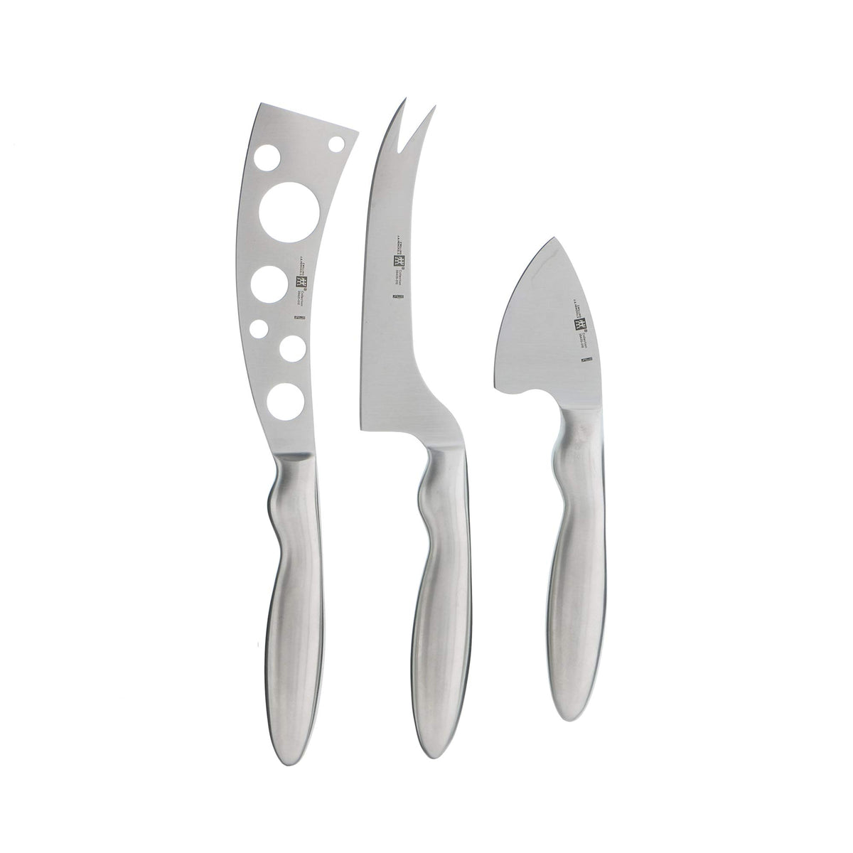 ZWILLING collection 3pc cheese knife set on a charcuterie board for effortless entertaining.