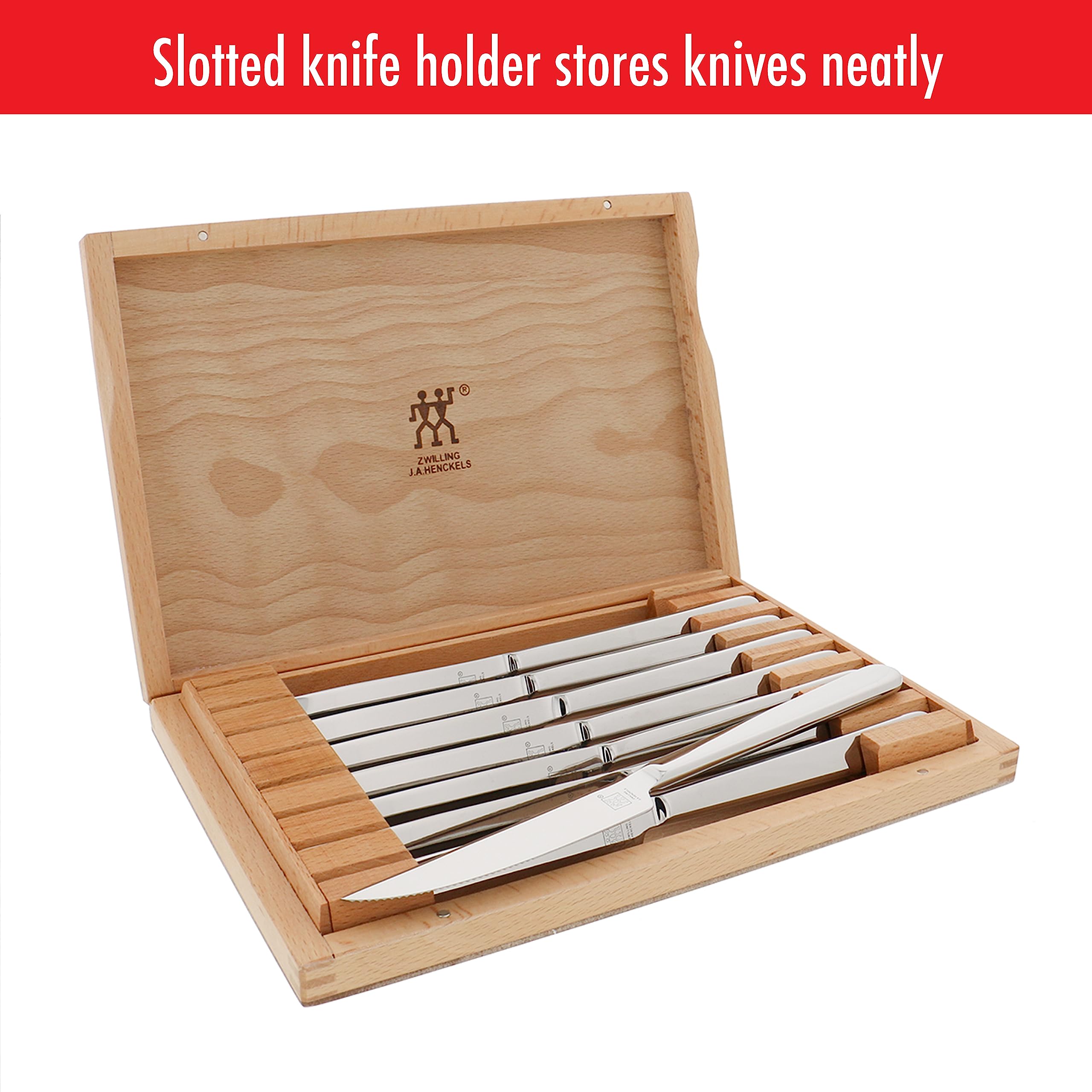 ZWILLING gift-ready steak knife set delights hosts and home chefs.