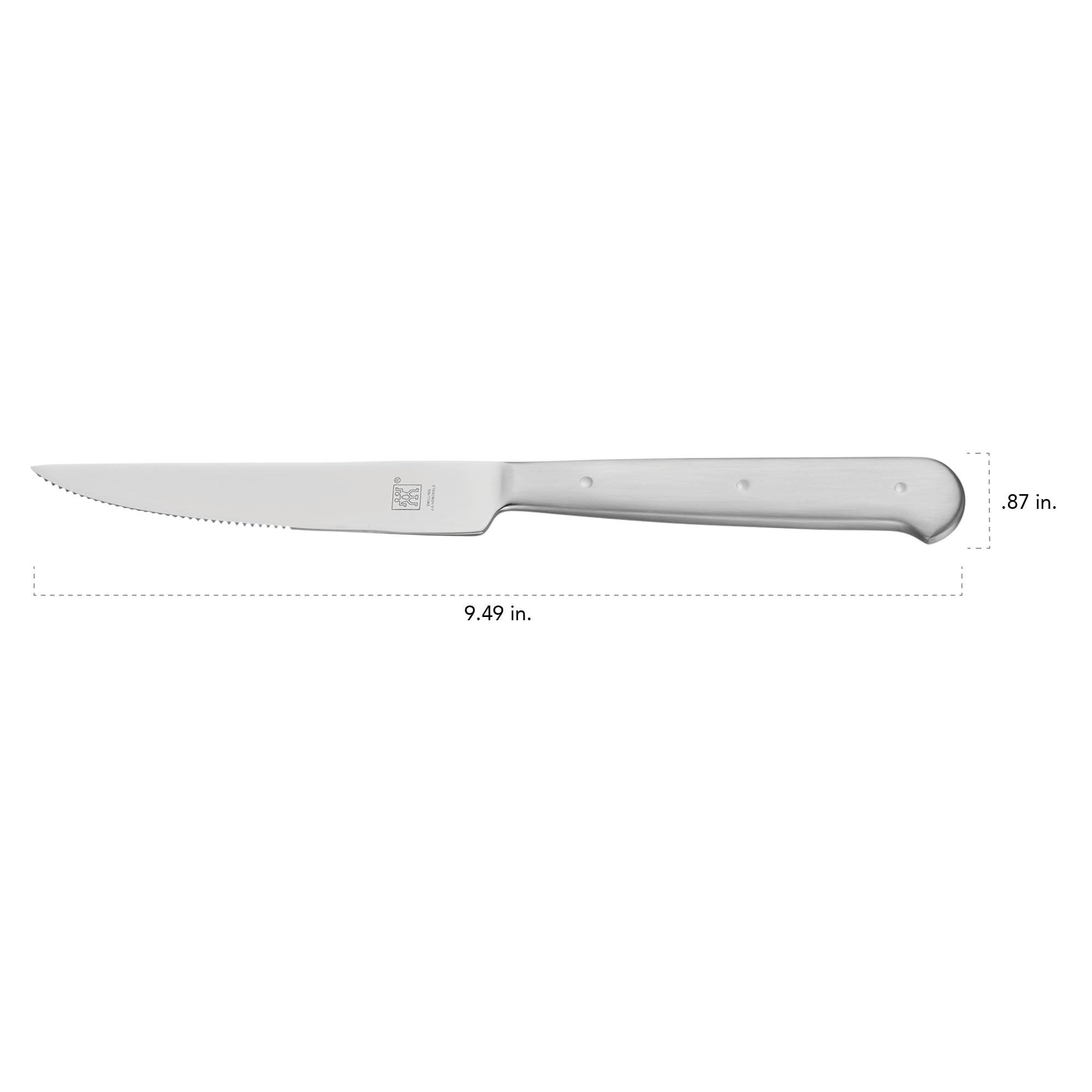 ZWILLING Contemporary oval-handle knife balances comfort and control.