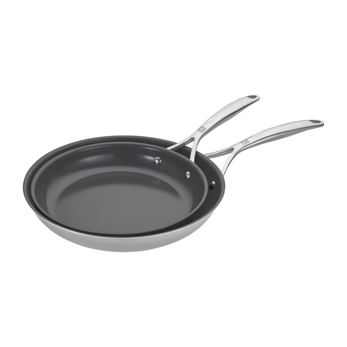 ZWILLING Energy Plus 10 inch fry pan interior with Ceraforce XTREME coating for easy release