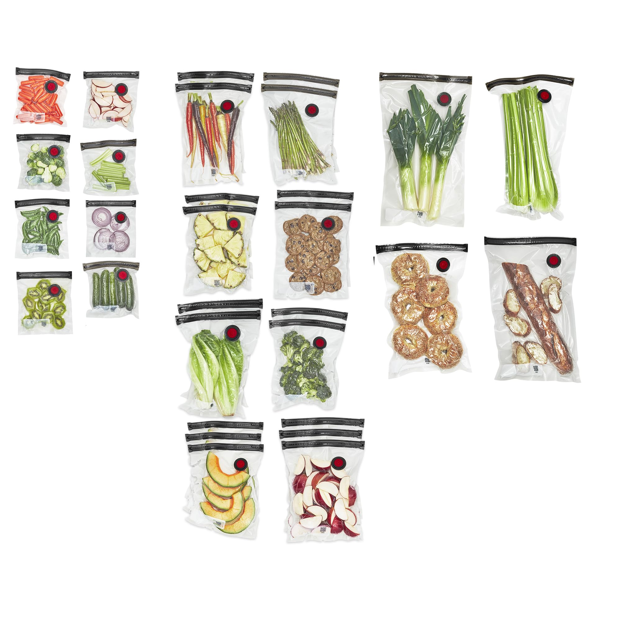 ZWILLING Fresh & Save bags in assorted sizes for meal prep freshness