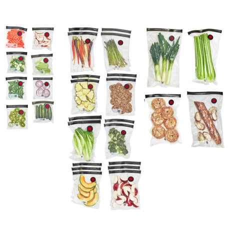 ZWILLING Fresh & Save bags in assorted sizes for meal prep freshness