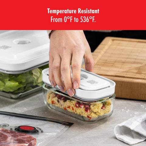ZWILLING Fresh & Save containers stack neatly to save counter space.