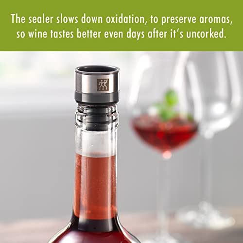 ZWILLING Fresh & Save pump dock, quick, simple vacuum action on opened bottles.