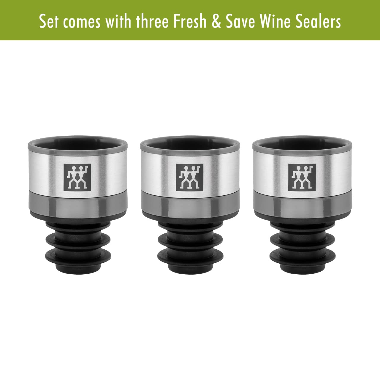 ZWILLING Fresh & Save vacuum seal, keeps flavors longer after opening.
