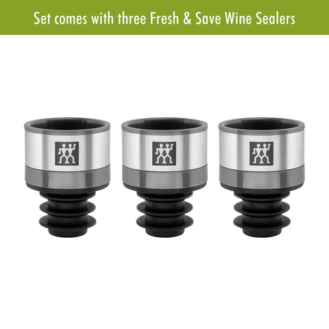 ZWILLING Fresh & Save vacuum seal, keeps flavors longer after opening.