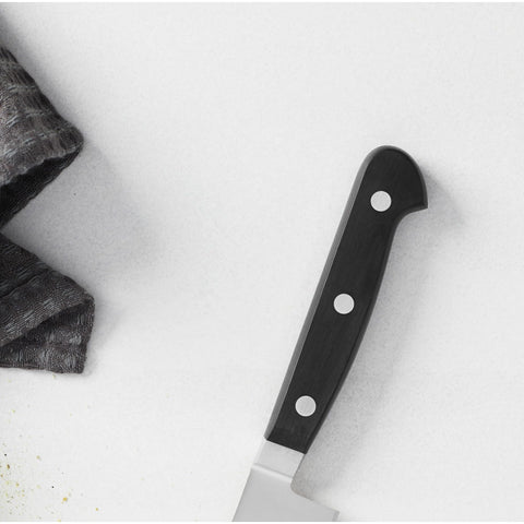 Zwilling Henckels Classic 6-inch cleaver full view showcases sturdy kitchen tool