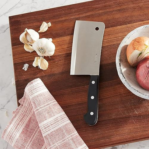 Zwilling Henckels Classic 6-inch cleaver handle for balanced, comfortable grip