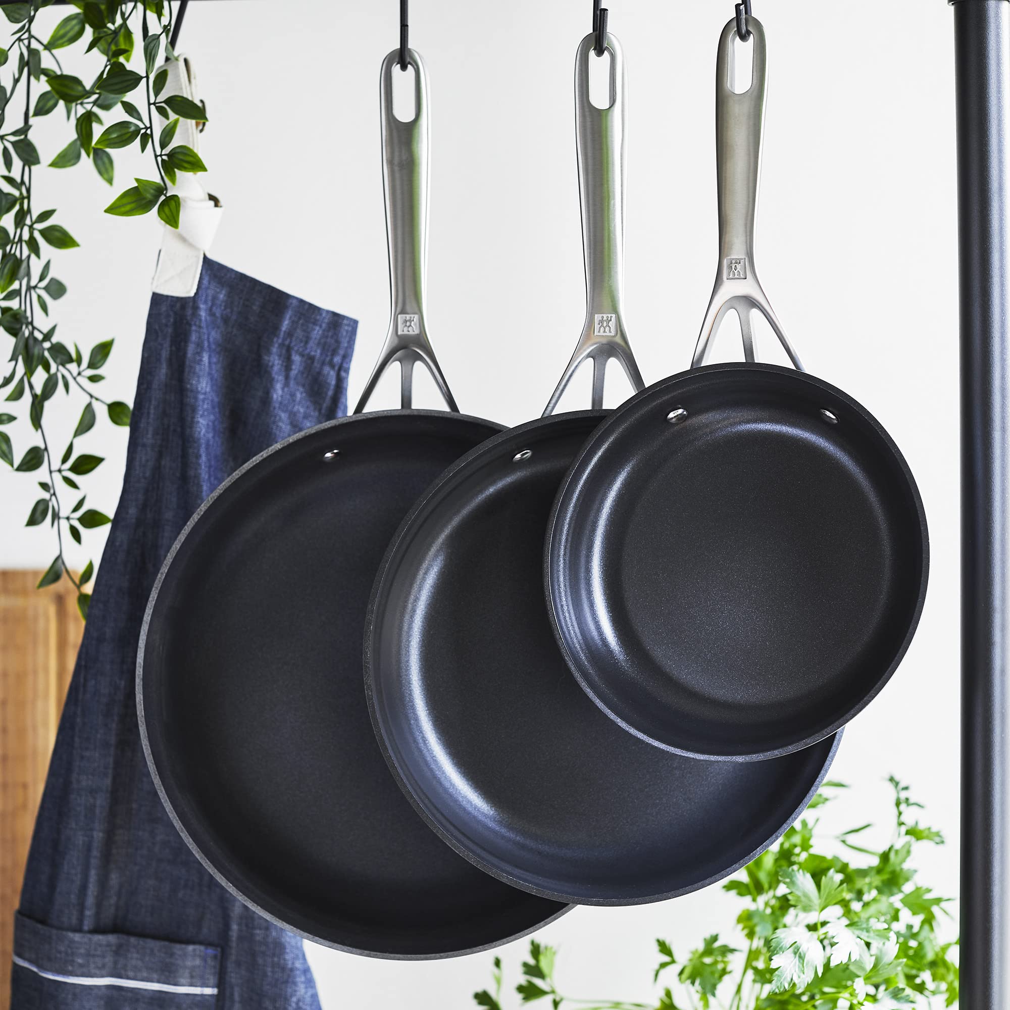 Brushed exterior detail from ZWILLING Motion offers stylish kitchen aesthetics.