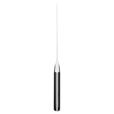 Zwilling Pro 8-Inch Chef's Knife handle offers ergonomic triple-riveted grip for comfortable long use.
