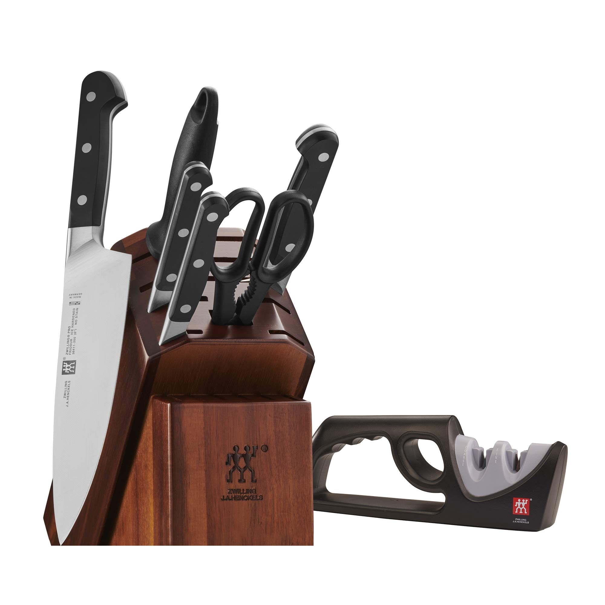 ZWILLING Pro 8-inch chef knife in block for precise chopping