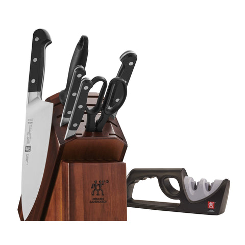 ZWILLING Pro 8-inch chef knife in block for precise chopping