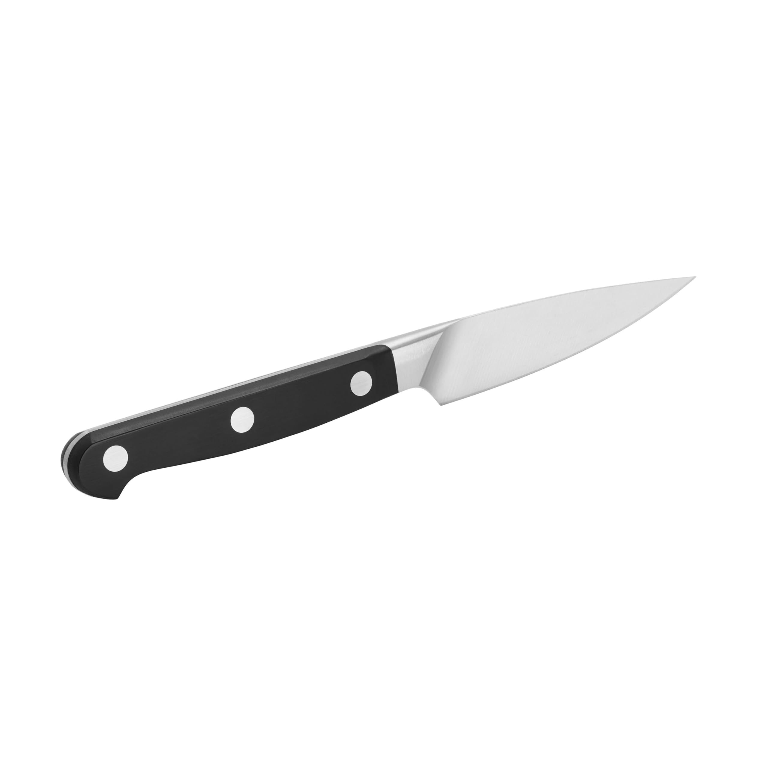 Zwilling Pro original paring knife citrus peel task showing fine control