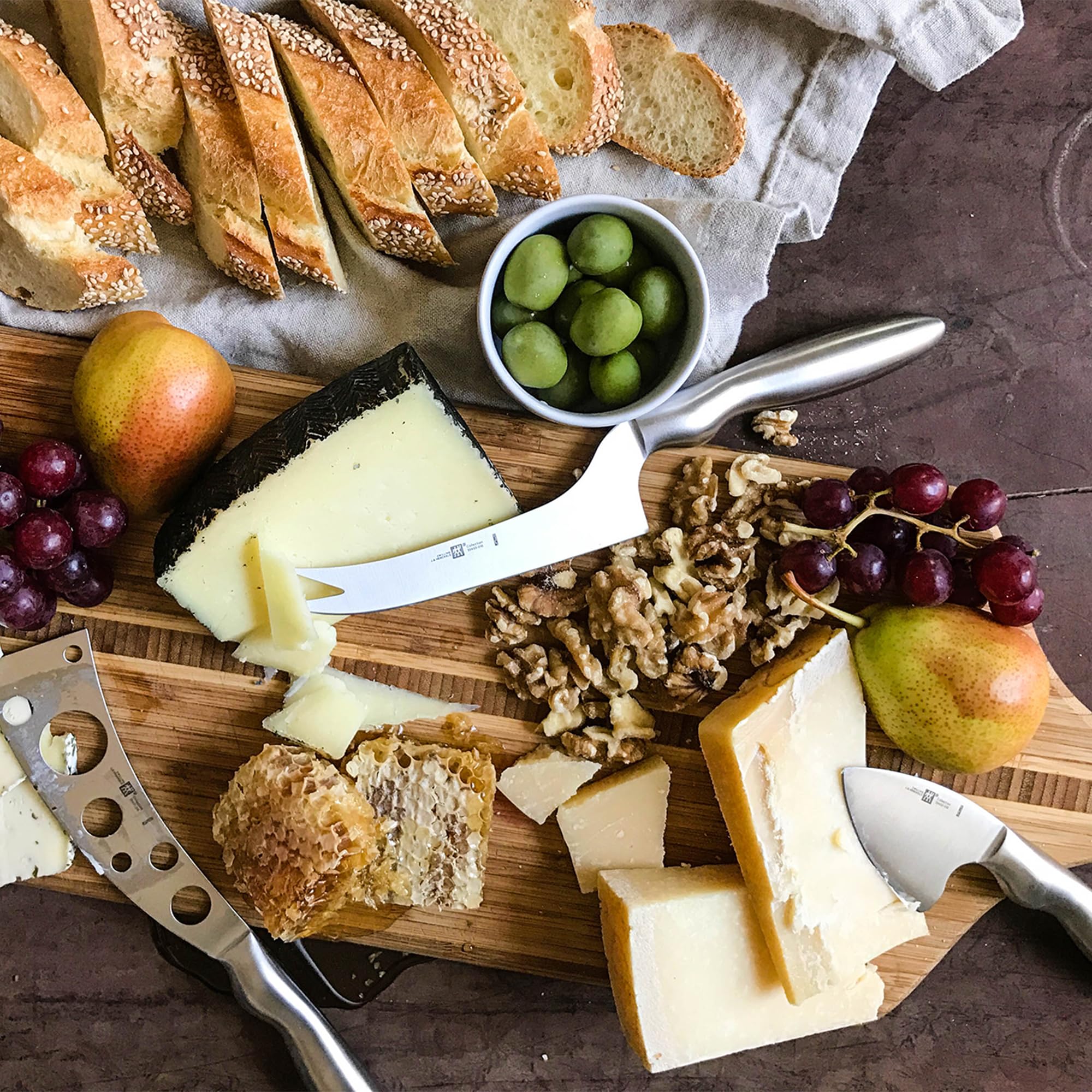 ZWILLING soft cheese knife with broad blade for Brie or Camembert.