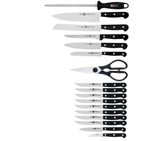 ZWILLING Twin Gourmet Classic 8-piece steak knives deliver even, smooth slices.
