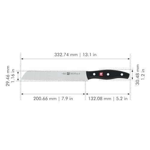 ZWILLING TWIN Signature 8-inch bread knife ice-hardened blade stays sharp longer.