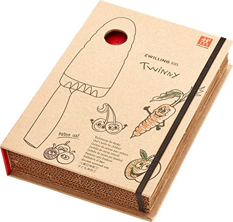 Zwilling Twinny kids knife shows protective storage and care features.