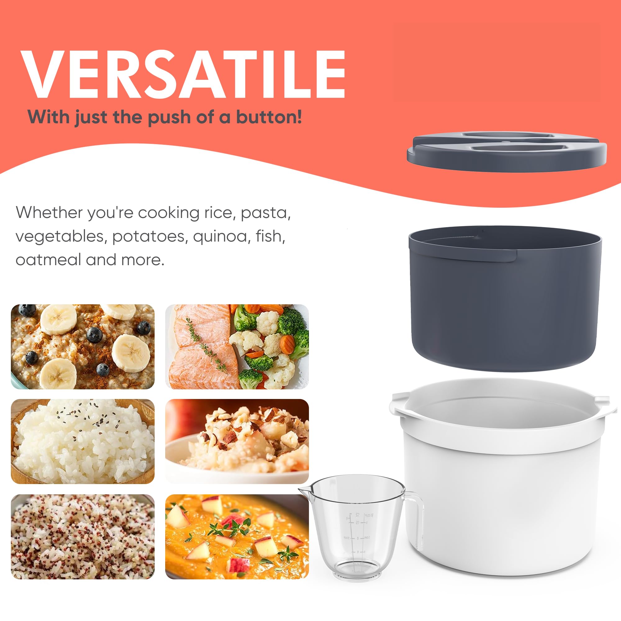 Zwippy all-in-one microwave cooker with a multi-purpose paddle.