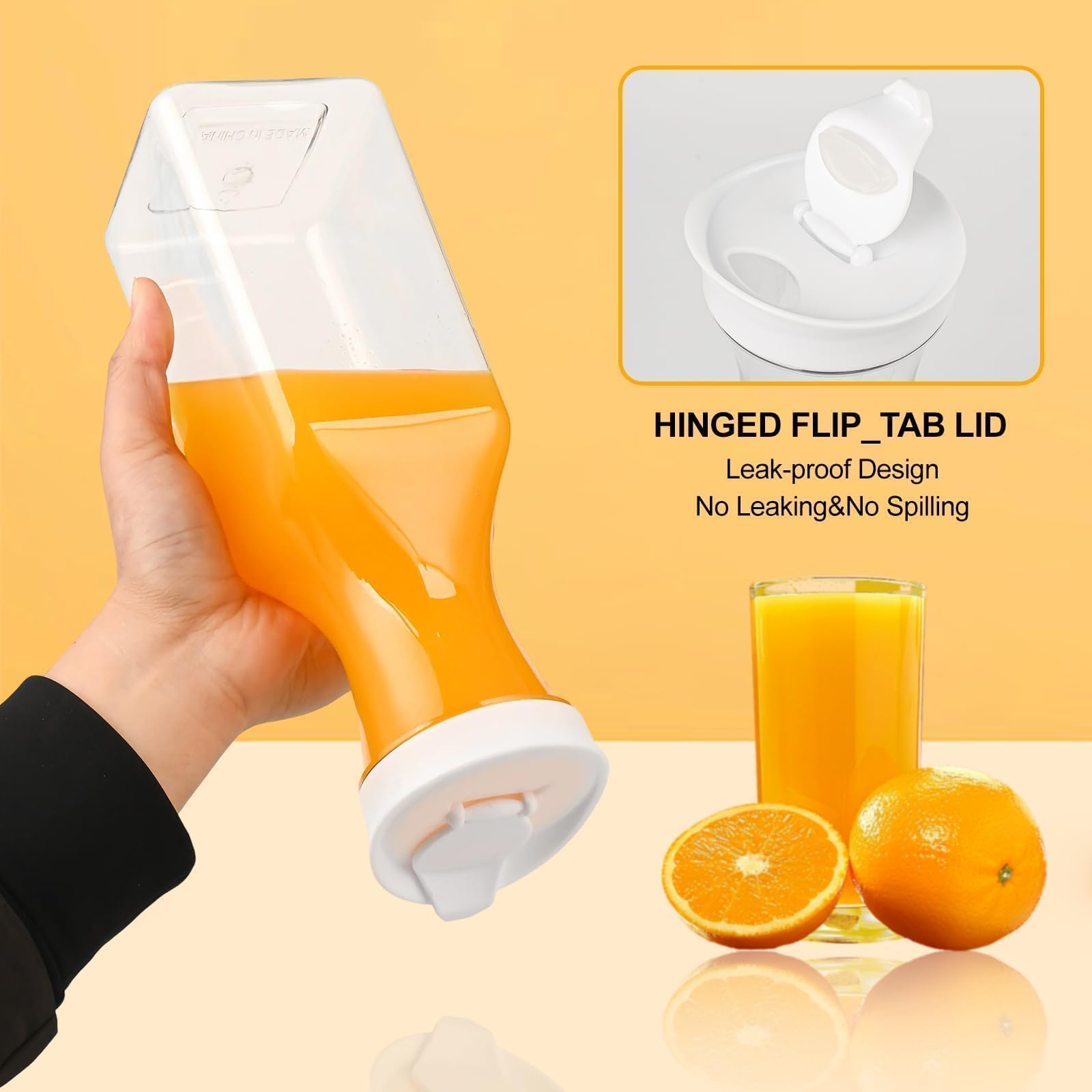 ZWYSLFCY fridge-door friendly carafe shows seal and clear contents