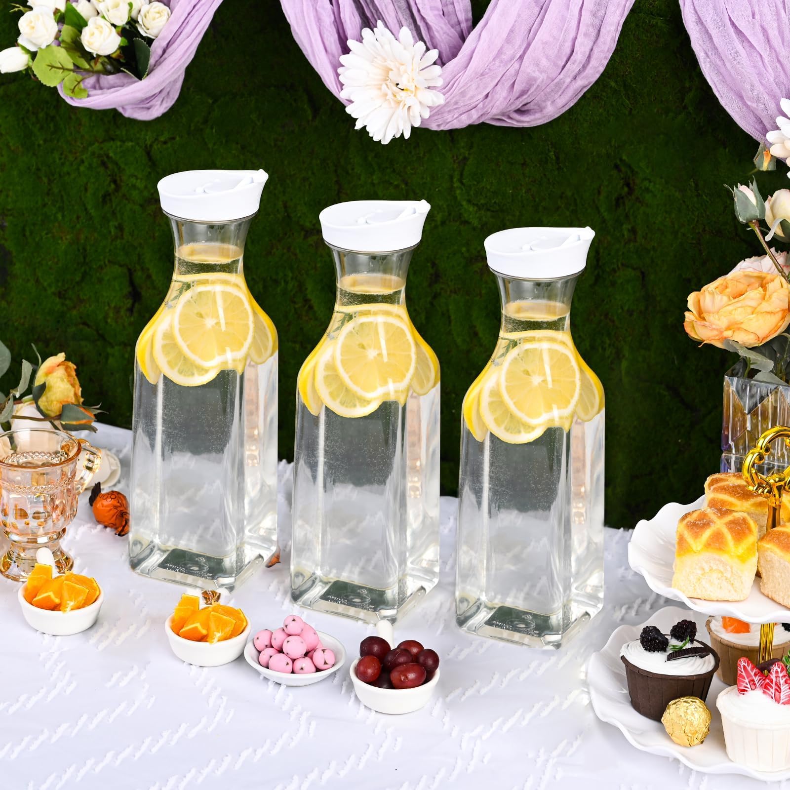 ZWYSLFCY carafes for infused water and lemonade at gatherings
