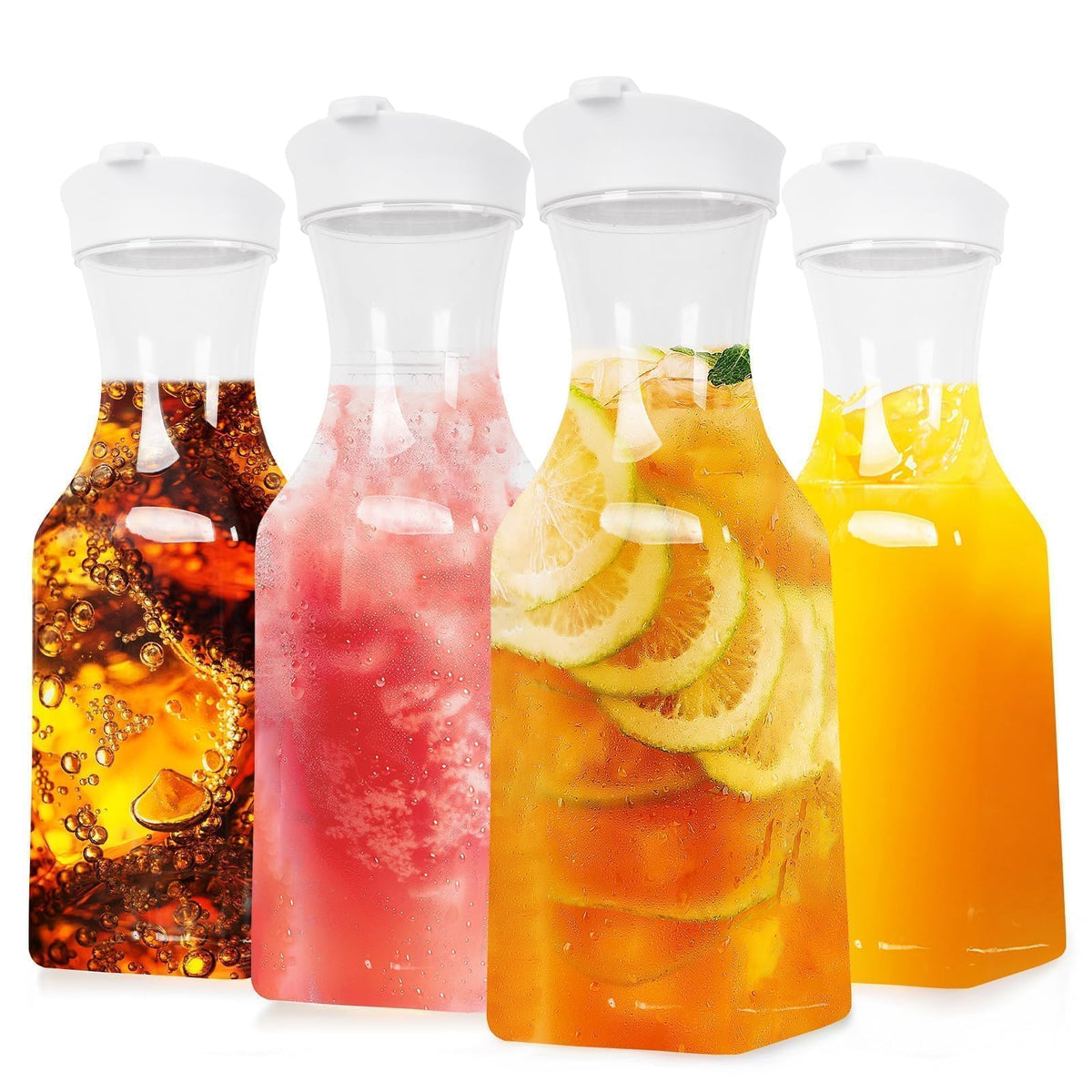 ZWYSLFCY mimosa carafe with lid, 1L, ideal for elegant beverage service and freshness