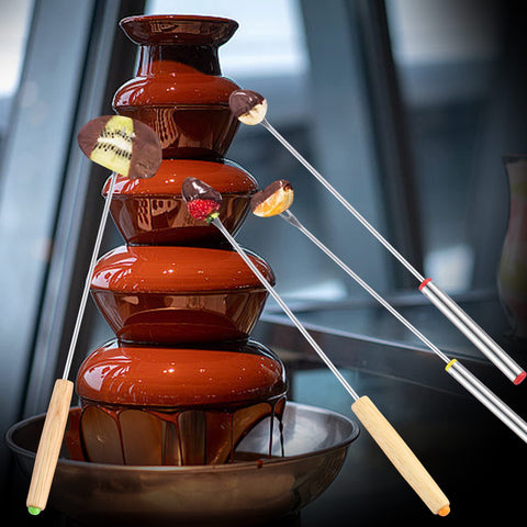 Zxmissu six-color tops help guests identify their forks quickly.