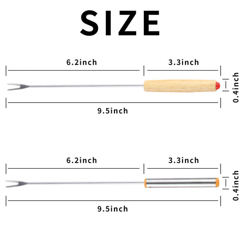 Zxmissu wood-handled forks offer comfortable grip and heat resistance for fondue.