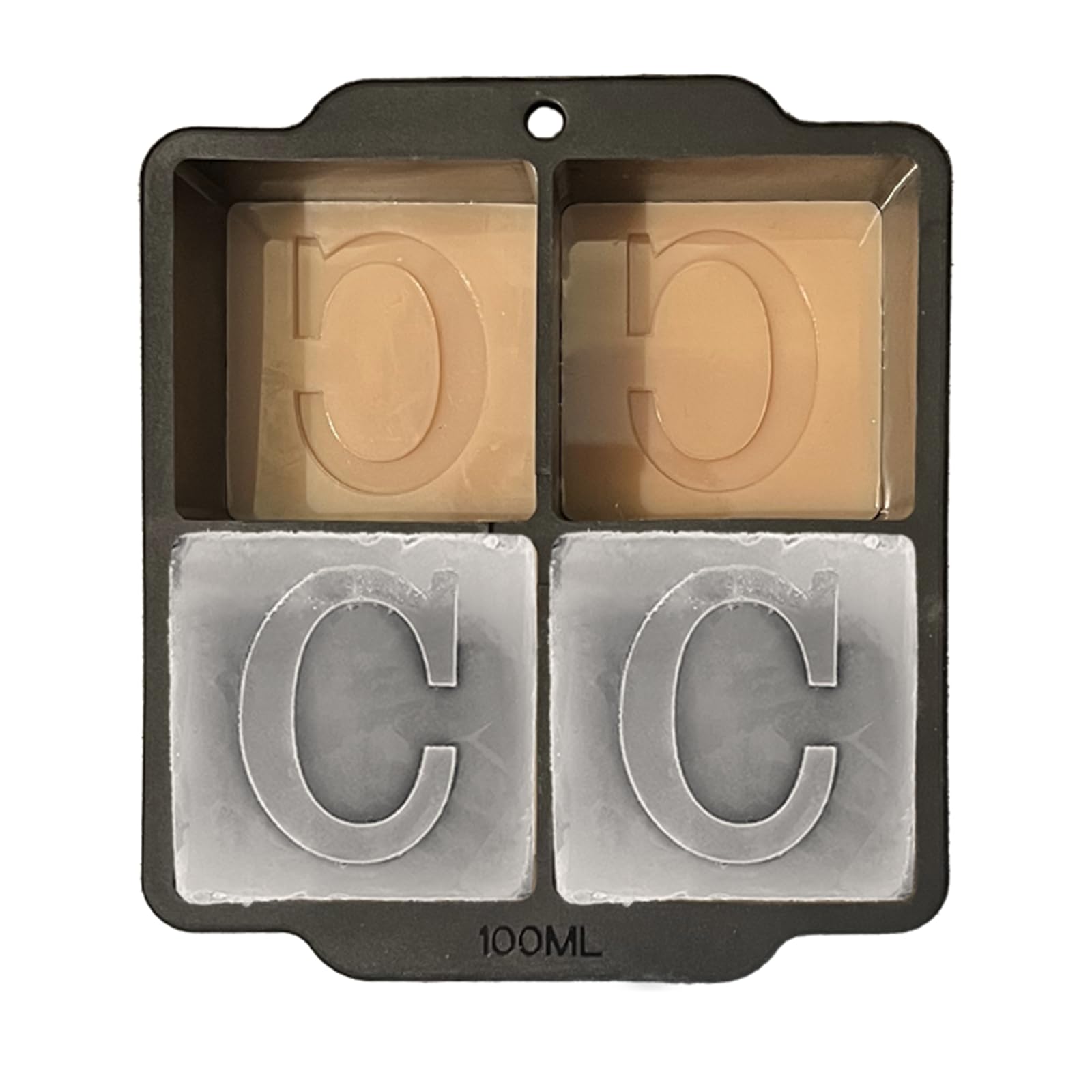 ZXYJJN monogram ice cube mold with lid for elegant cocktails