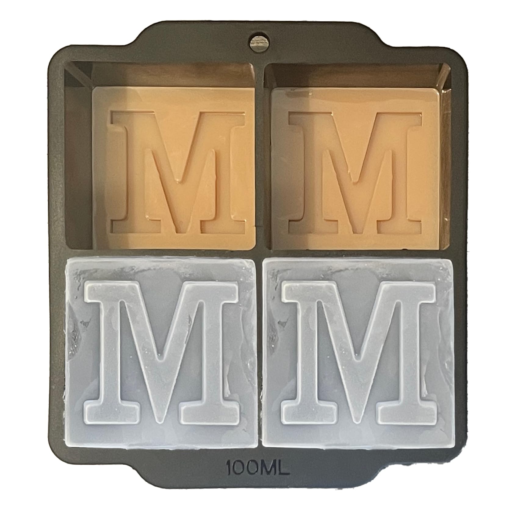 ZXYJJN monogrammed ice cubes mold with lid preserves flavor by blocking freezer odors