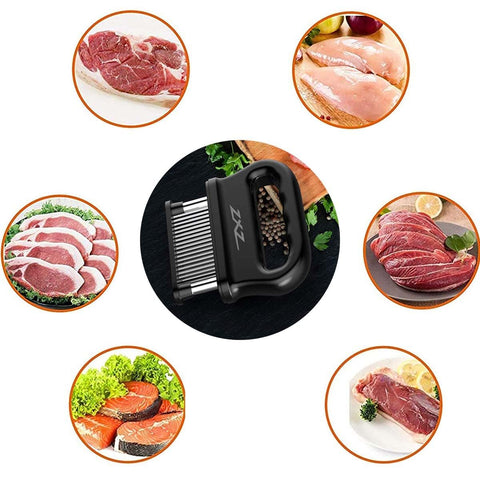 ZXZ Meat Tenderizer safety cover locked in for safe storage.