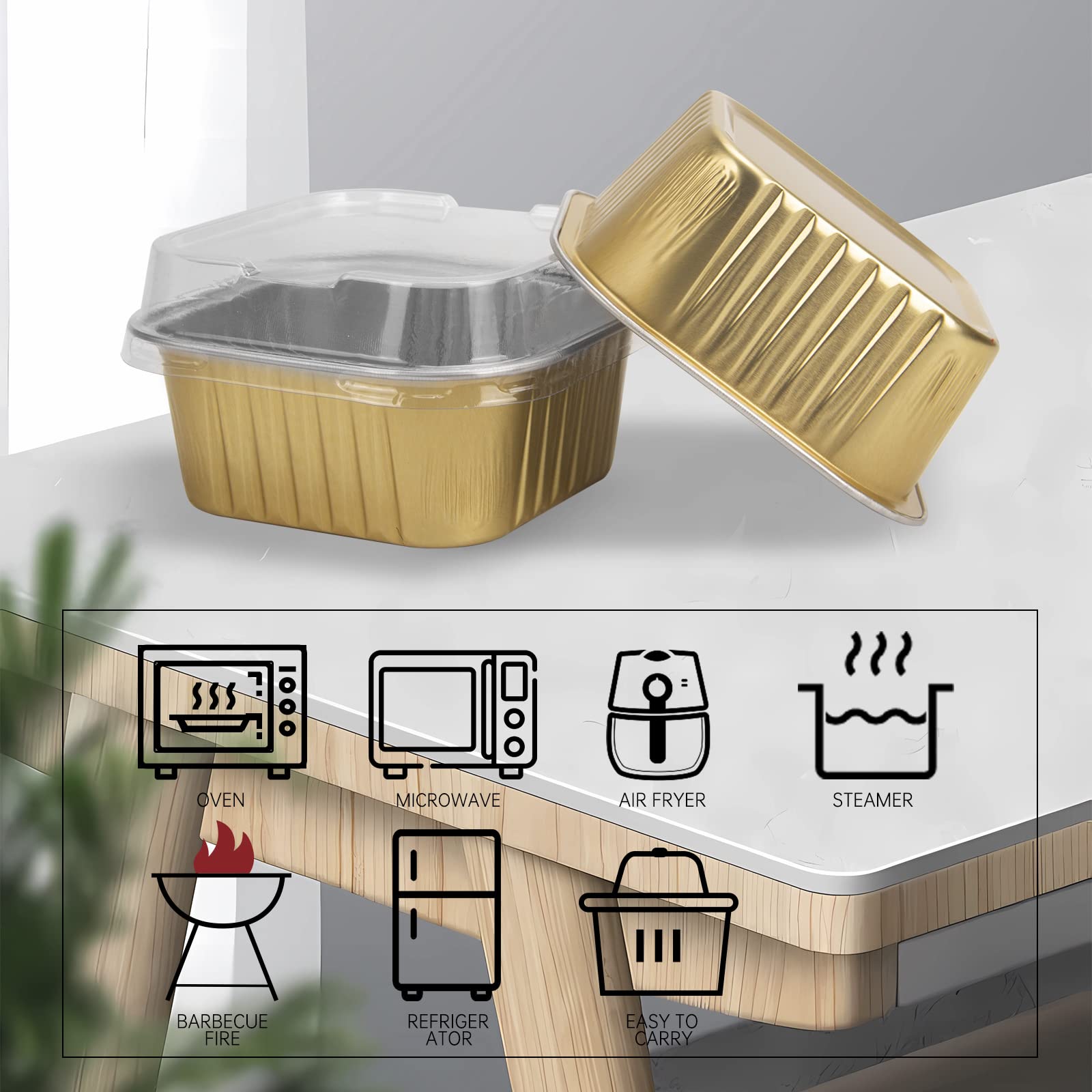 Zycozzn clear lids safeguard desserts during transport to events