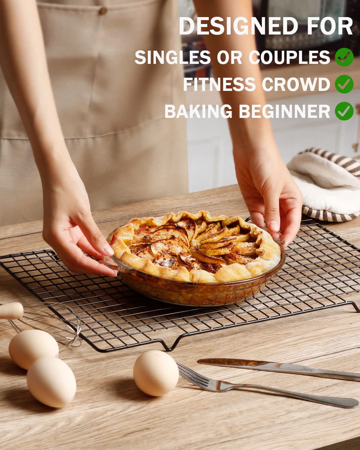 ZYER pie pan with clear top to watch browning progress