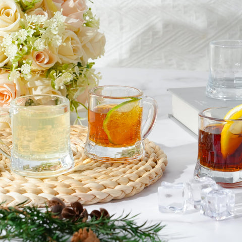 ZYFLSIYU versatile glass cups for desserts and tastings.