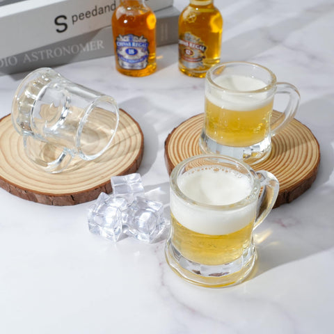 ZYFLSIYU freezable mini beer mugs for cold beverages.