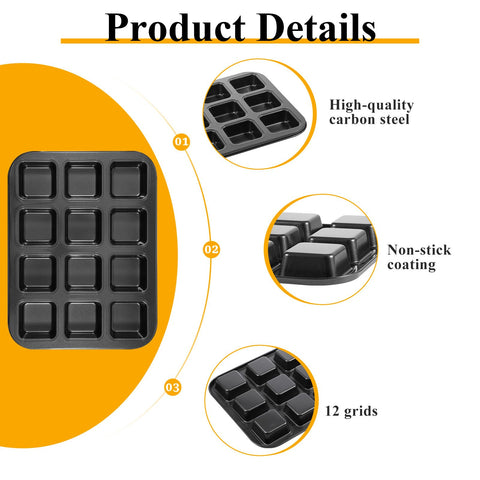 Zyghjort 12-cavity pan enables uniform mini desserts for parties.