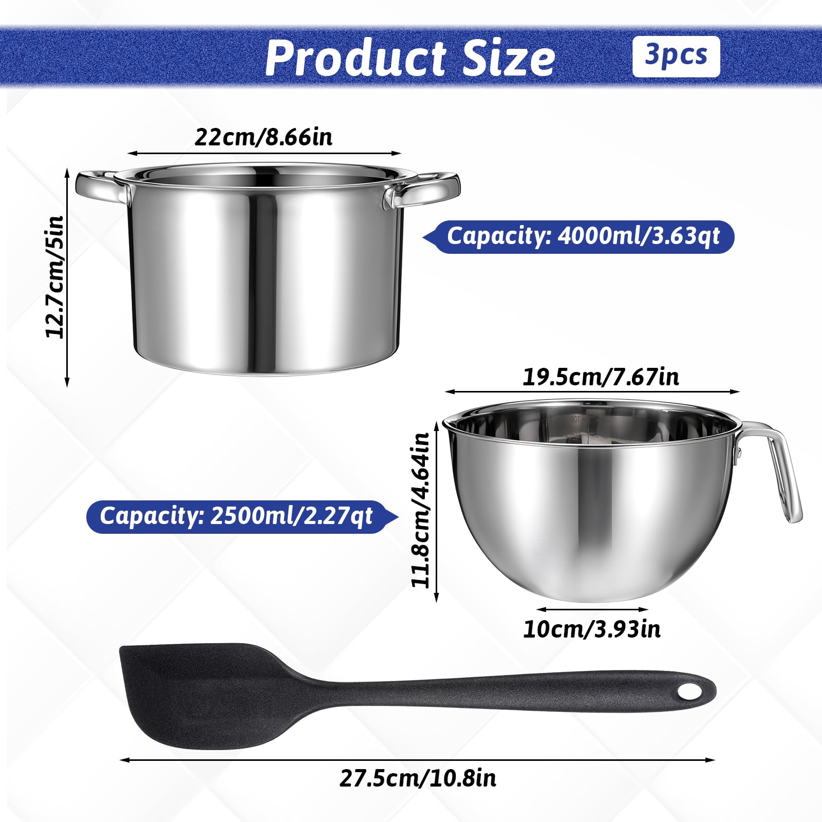 Zyghjort 4L stainless pot ready for simmering soups and sauces
