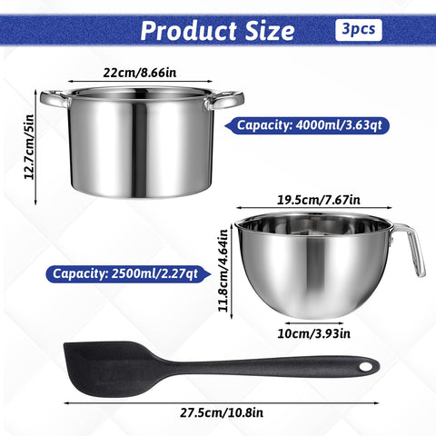 Zyghjort 4L stainless pot ready for simmering soups and sauces