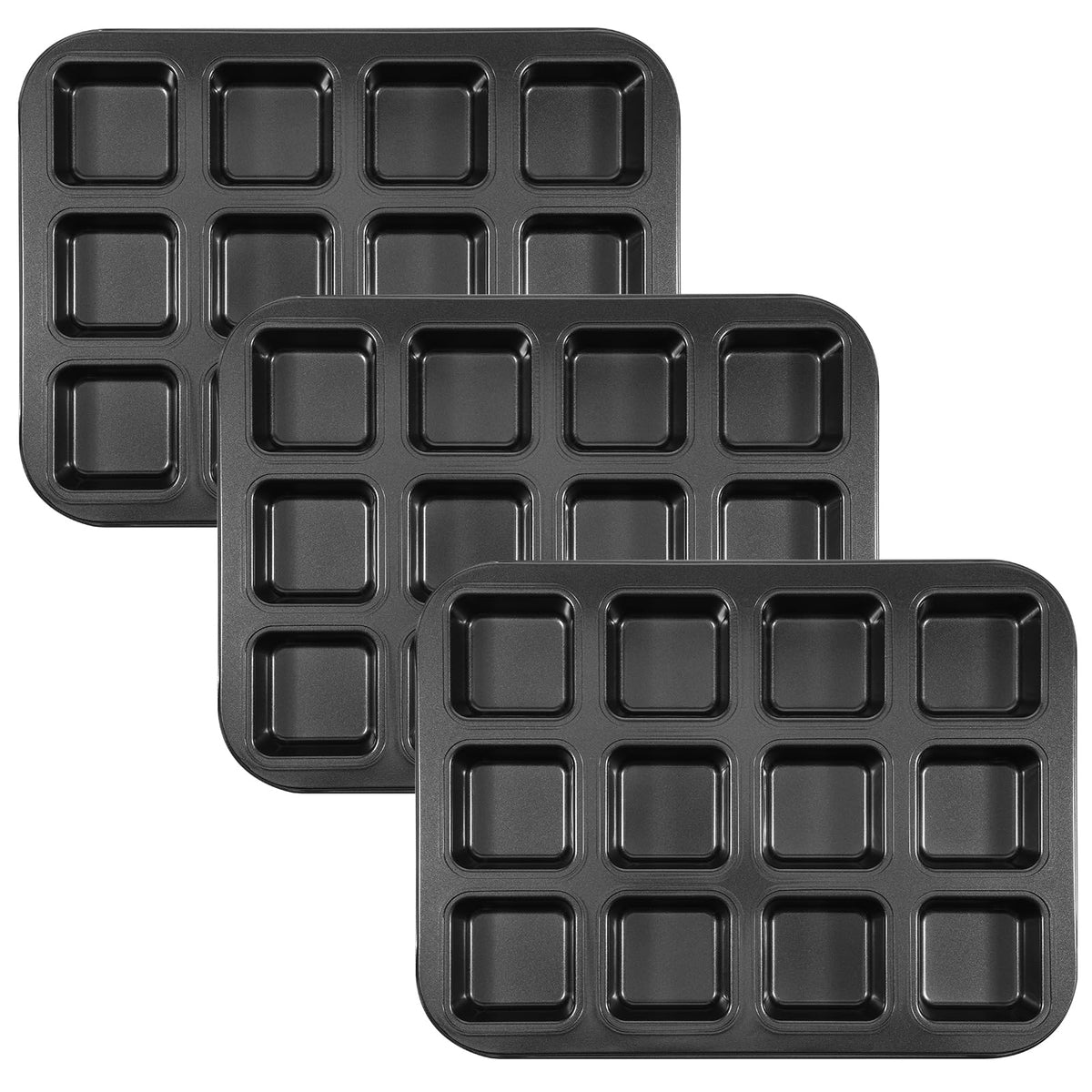 Zyghjort brownie pan with divider-edges showing bakery-style crispy corners for brownies.