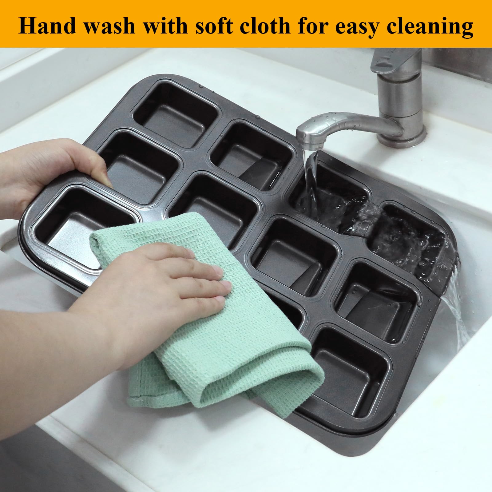 Zyghjort carbon-steel construction ensures durable bakeware for repeated use and even heating.
