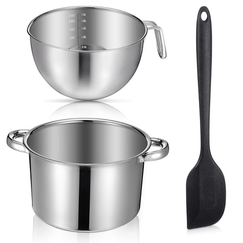 Zyghjort double boiler set on stove for precise melting without scorching