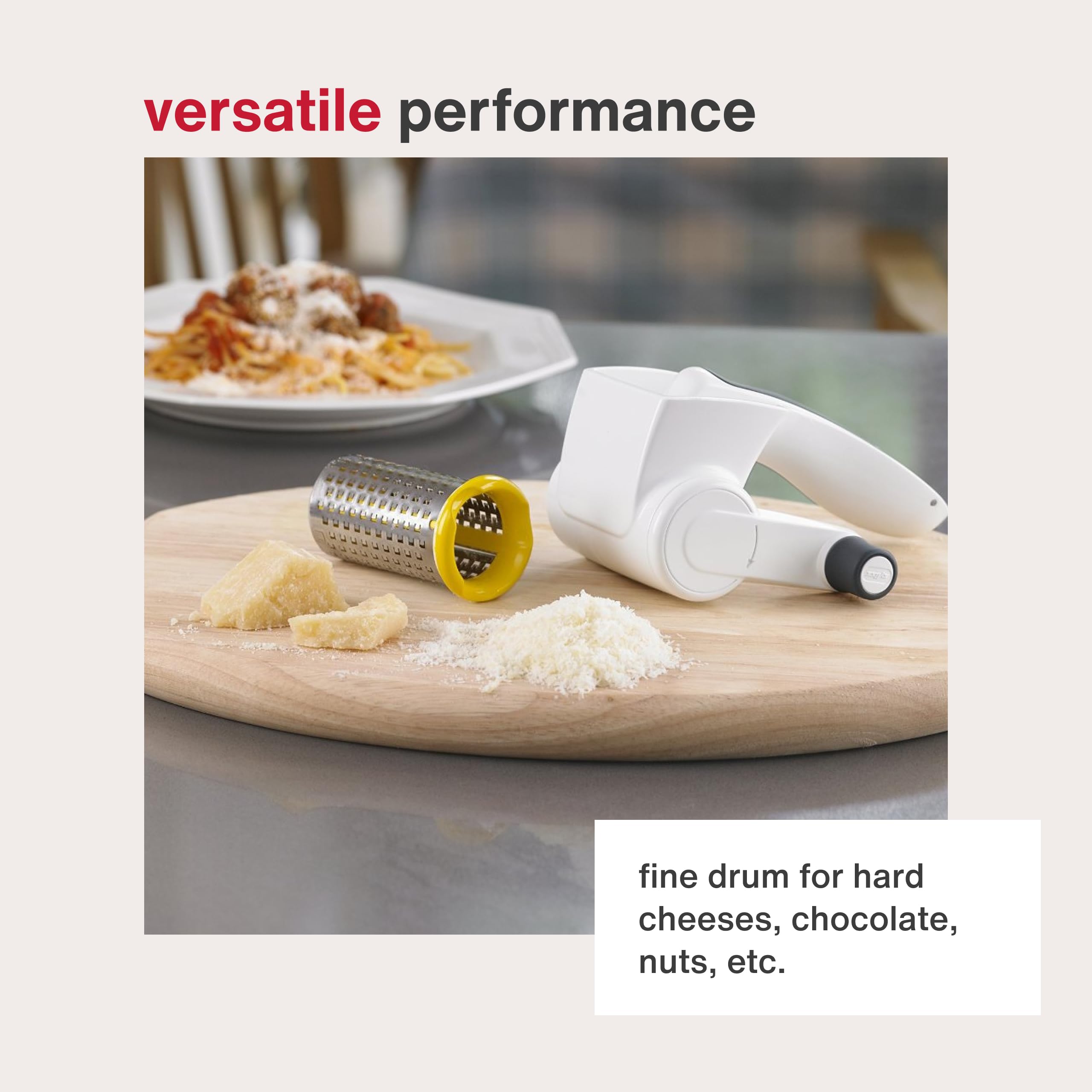 Zyliss handheld grater ideal for quick toppings and garnishes