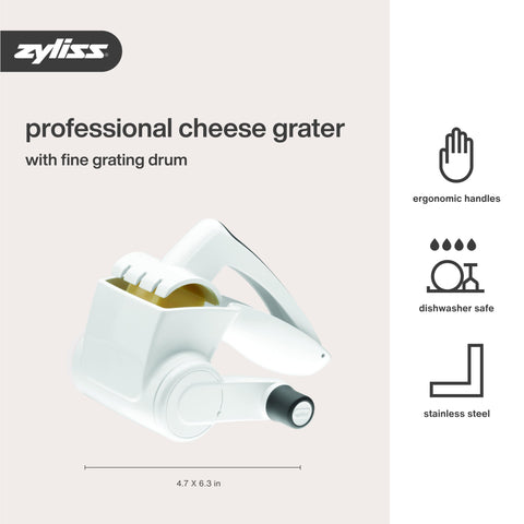 Zyliss Classic handles hard cheeses and chocolate with ease.