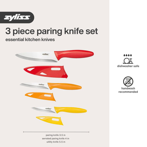 Zyliss dishwasher-safe kitchen knives simplify cleanup after meals
