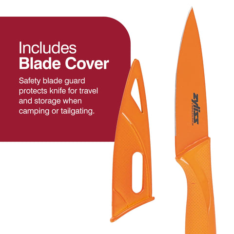 Zyliss dishwasher-safe knives simplify cleanup after cooking sessions.