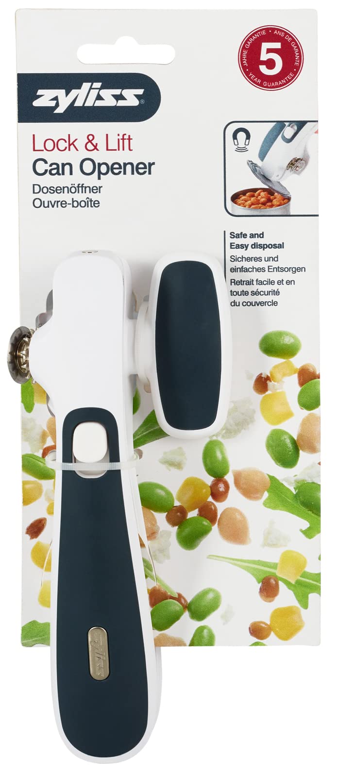 Zyliss E930043 non-slip rubber handles provide a comfortable grip